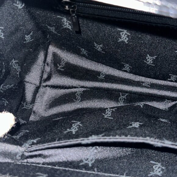 Vintage YSL Yves Saint Laurent Black Box Leather Top Handle Bag - Picture 16 of 16